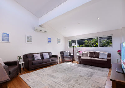 Second lounge. Sofa lounge/bed under the window
